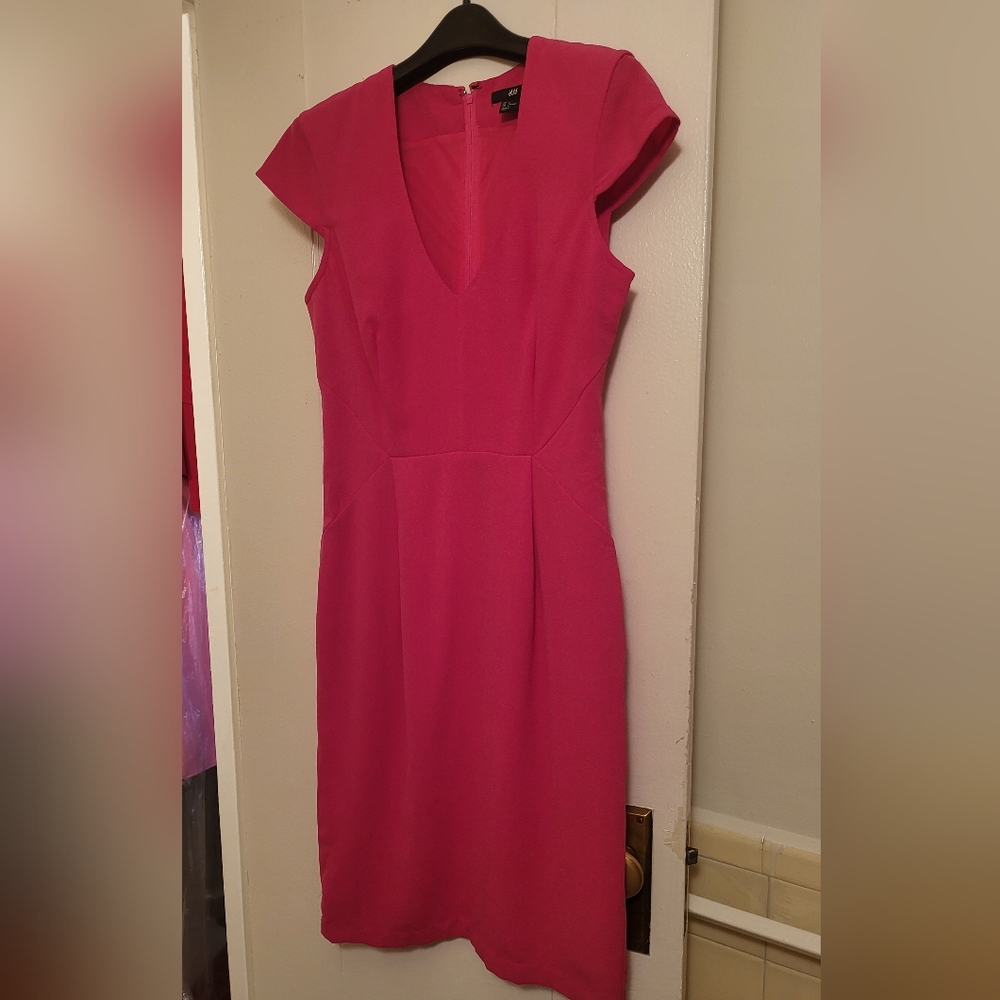 H&M pink dress size 8 nwot